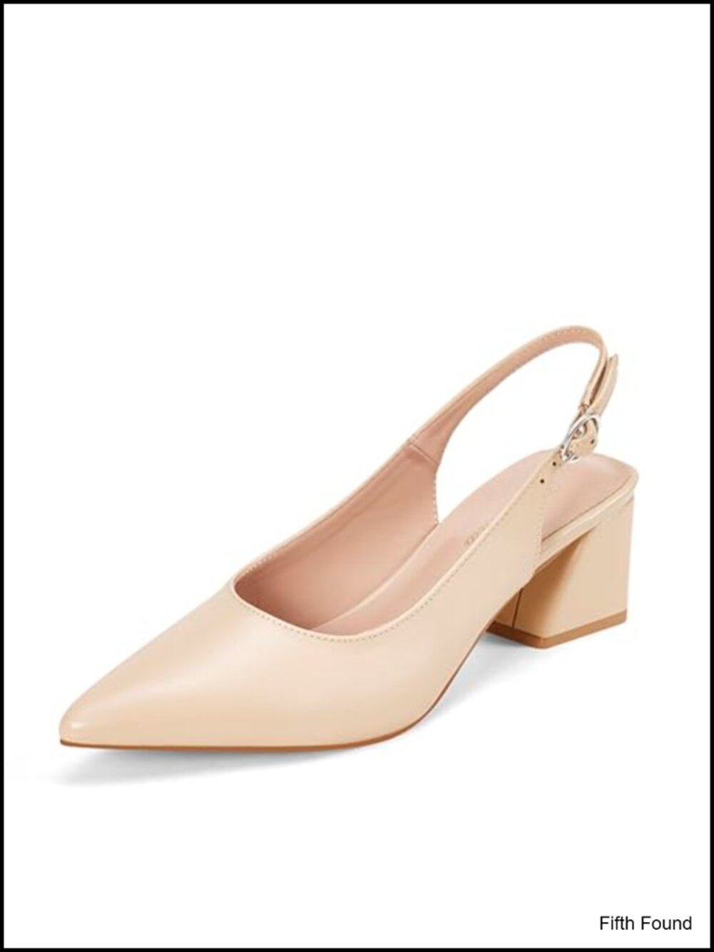 Women's Slingback Closed Toe Block Chunky Low Heel Pumps Office Dress Shoe